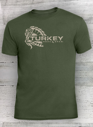 HD Turkey - Short Sleeve - 50/50 Hunting Shirt - various subdued color and Youth options